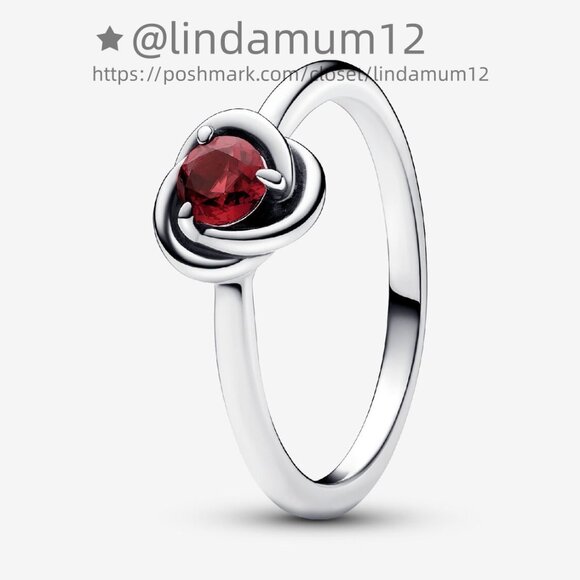 Pandora July Birthstone Eternity Circle Ring - Picture 2 of 5